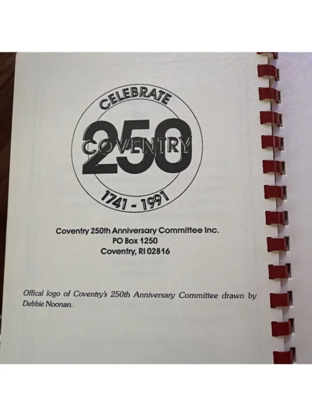Coventry’s 250th Anniversary Commerative Cookbook‎